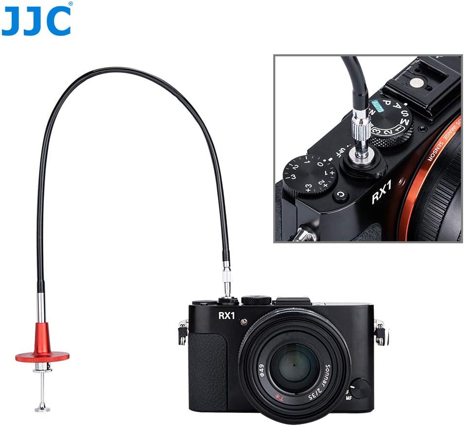 Camera Cable Release JJC 40cm Red Threaded Mechanical Shutter