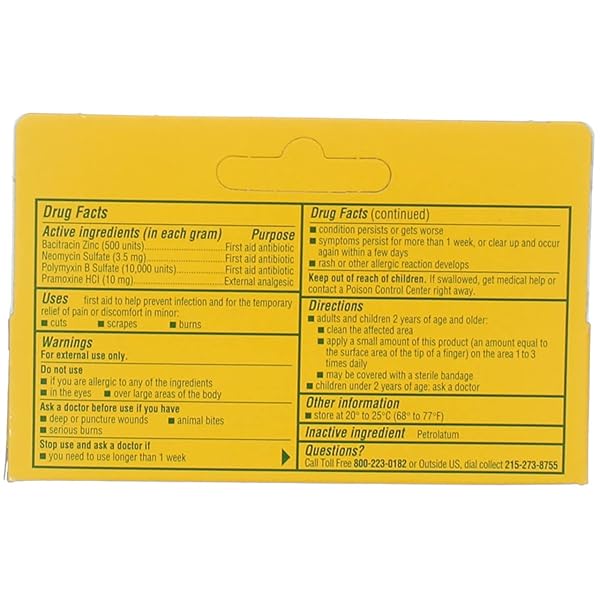 NEOSPORIN + MAXIMUM-STRENGTH PAIN RELIEF DUAL ACTION OINTMENT, FIRST AID TOPICAL ANTIBIOTIC & ANALGESIC OINTMENT FOR 24-HOUR INFECTION PROTECTION WITH BACITRACIN ZINC & PRAMOXINE HCL,.5 OZ