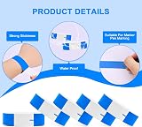 Vicloon 100Pcs Neon Paper Wristbands Blue Tyvek Event Party view 3