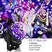 SOLMORE LED UV Black Light 3W Disco Ball Party Lights DJ Lights Sound Activated Strobe Light Stage Lighting for House Party Nightclub Karaoke Dance Wedding Ballroom Halloween Event(with Remote)