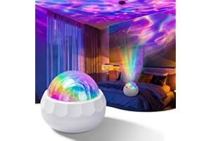 SCLWSS Autism Sensory Light Projector, USB-Powered, Ceiling Projection, Calming Effects, Multicolor, Plastic, Medium