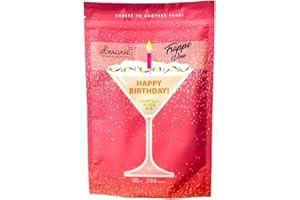 D'MARIE Frozen Cocktail Drink Mix - Makes 12 Martini Slushies - Drink Powder Pouches for Alcohol - All Natural Low Sugar Mixer, No Blender Needed - Happy Birthday