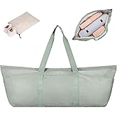 Large Yoga Mat Bag with Shoes Compartment and Wet Pocket Ladies Pilates Gym Tote Bag with Yoga Mat Holder Strap for Women Men Workout Carrier Stuff Accessories