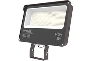 HYPERLITE LED Flood Light 240W 28800LM 5000K Daylight IP65 Waterproof Outdoor Floodlights UL Certified for Court,Garden,Wareh
