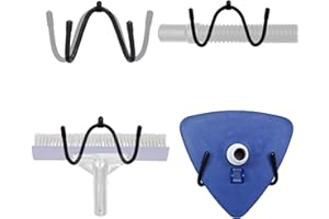 2-Pack Pool Brush Head Storage Hook – Multi-Purpose Organizer for Pool Cleaning Tools, Garden Tools, Garage Equipment, Skateb