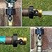 E-zoe 03V Heavy Duty Brass Garden Hose Connector with Shut Off Valve Single Brass Water Hose Parts 3/4 Inlet and Outlet Thread with Comfort Grip to Control Water Flow
