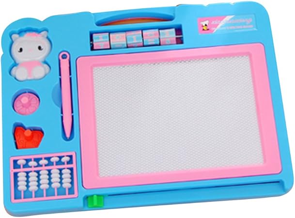 Amazon おえかきボード ミニ せんせい おえかきセット おもちゃ マグネットスタンプ ブルー お絵かき おもちゃ