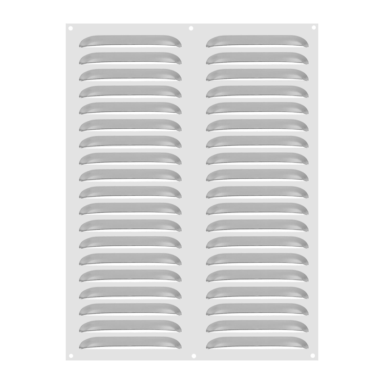 PATIKIL 12 x 16 Inch Stainless Steel Vent Cover, Screen Air Grille Ventilation Cover HVAC Louvered Grill for Home Kitchen Fireplace Bathroom Wall Ceiling, Silver Tone
