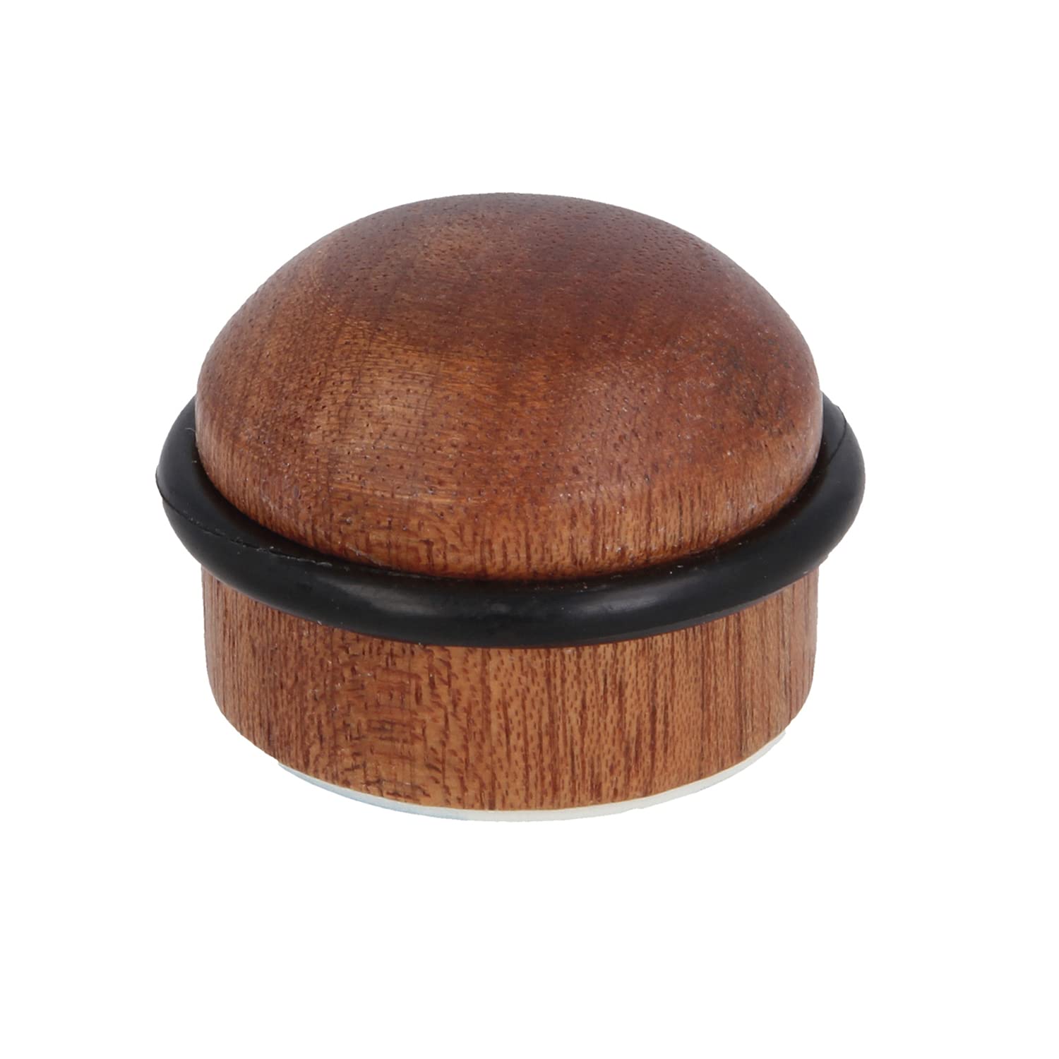 Amig Pack of 2 Door stoppers, Diameter 35 x 29 mm, Model 412, sapli Wood Finish, Fixes to the Floor, Includes chipboard and dowels for mounting