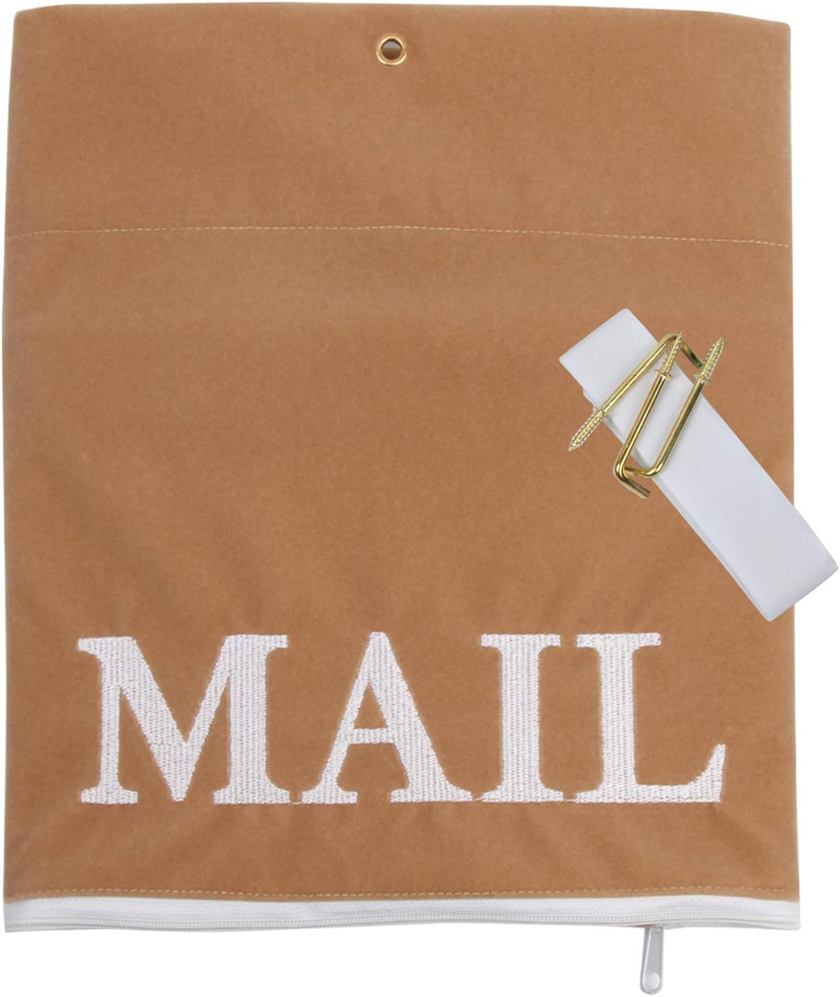 Mail Catcher Post Catcher Bag for Mail Slots Post Efficient Reduces drafts for Home Office and Garage Doors (Tan)… - Image 3
