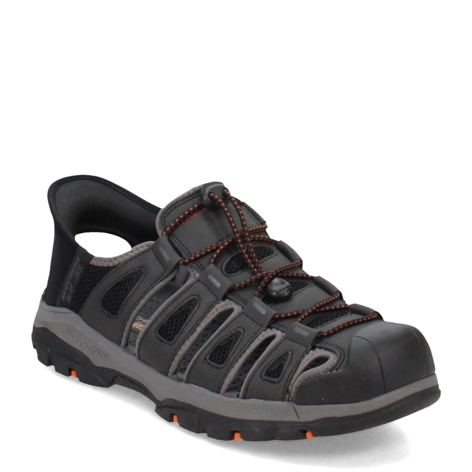 Skechers Men’s Tresmen-Norvick 205187 Enclosed Slip-Ins Fisherman Sandal, Black, 10 X-Wide