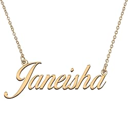 HUAN XUN Customized Custom Simple Any Name Necklace