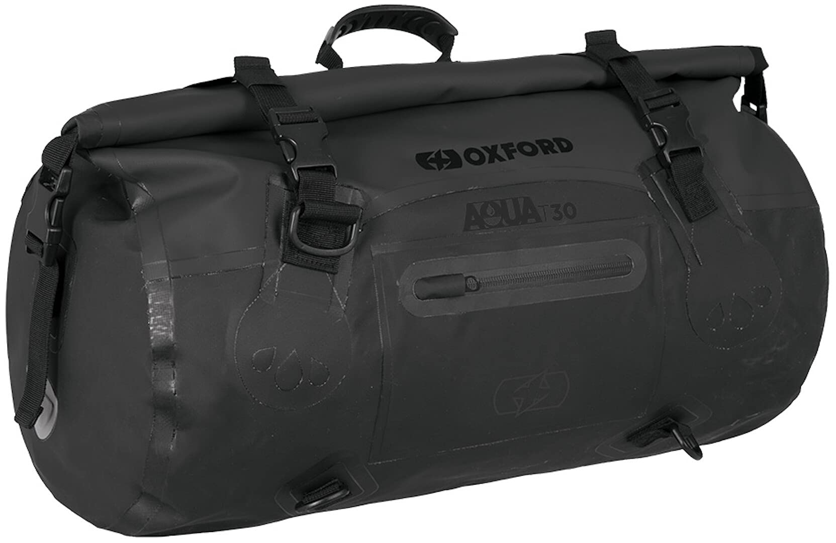 Oxford Aqua T-30 Roll Bag (Black, 30 litres), Black