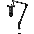 Blue Yeticaster Professional Broadcast Bundle with Yeti USB Microphone, Radius III Shockmount and Compass Boom Arm (Renewed)