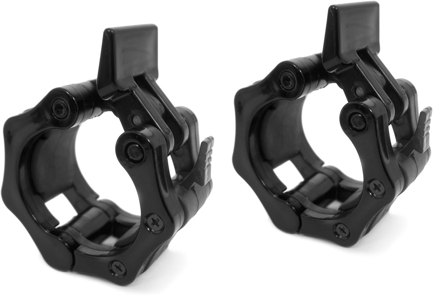 Multiple Size Collar Clamps For Olympic Bars, Dumbells, Barbells Gym Equipment (50mm, 30mm, 28mm & 25mm), Clamp, High Grade ABS, Weightlifting, Gym, Fitness, Crossfit etc (30mm, Five pair)