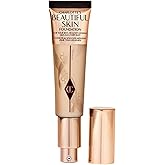 Charlotte Tilbury Beautiful Skin Medium Coverage Hydrating Foundation - Buildable Liquid Makeup for Instant Glow, Plumping Hydration & Lasting Skincare Benefits