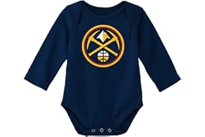 Outerstuff NBA Newborn & Infants 0-24 Months Official Primary Logo Long Sleeve Bodysuit Creeper Romper