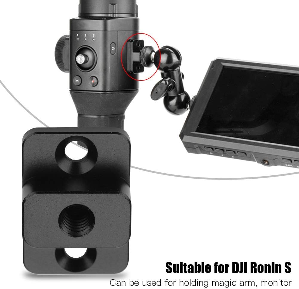 VBESTLIFE Mounting Plate for DJI Ronin S Aluminium Alloy Camera External Mounting Plate with Fittings Monitor Holder for DJI Ronin S - Image 4