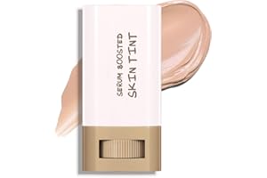 ISHERBIN Foundation Stick Beauty Balm Serum Boosted Skin Tint - Solid 𝗧𝗶𝗻𝘁𝗲𝗱 Moisturizing Serum Contour Stick Foundation, Hydrates, Smooths Full Coverage, Natural Finish Makeup