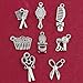 BNQL 16pcs Hairstylist Charm Collection for DIY Jewelry Making (Hairstylist)