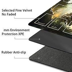 Premium Stitched MTG Playmat with Zones and