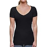 Thompson Tee Sweat Proof Undershirts with Underarm Sweat Pads, Slim, Deep V-Neck