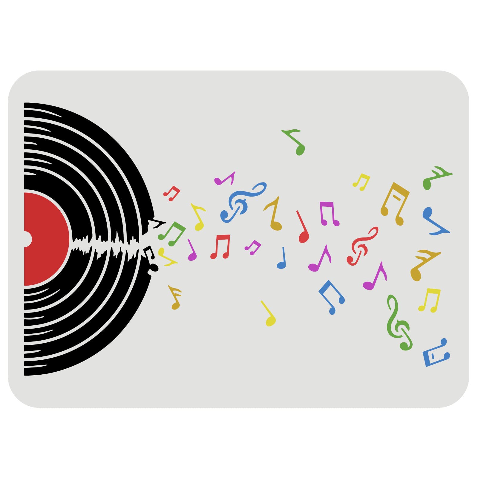 FINGERINSPIRE Record Stencil 29.7x21cm Reusable Vinyl Record Drawing Stencil Album Music Recording Painting Template Music Stencils for Painting on Wall, Wood, Furniture, Fabric and Paper