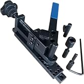 BLUEFOX TOOLS INDUSTRIAL Mini Universal Bender Machine, Manual Wire &amp; Metal Bending Tool for Clamps, Handles, Hooks, Brackets, Coils - Forms Flat Metal &amp; Round Rod up to 5/16'' - Hardened Tool Steel