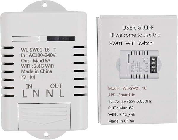 cherrypop 2 4G WiFi Smart Switch Rel 16A Tuya Smart Life App Control remoto compatible con Alexa Ifttt Home