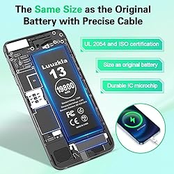 Luuzkla 19800mAh (2025 New Upgrade) Battery