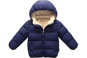Happy Cherry Toddler Down Jacket Removable Hooded Windproof Snow Winter Coat Outwear