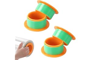 ELFJOY Stretch Film Dispenser Stretch Wrap Dispenser for 3" Core Film Shrink Wrap Holder for Shipping Pallet Packing and Moving Supplies Orange 2 Pairs