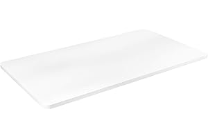 VIVO White 43 x 24 inch Universal Solid One-Piece Table Top for Standard and Sit to Stand Height Adjustable Home and Office Desk Frames, DESK-TOP43W