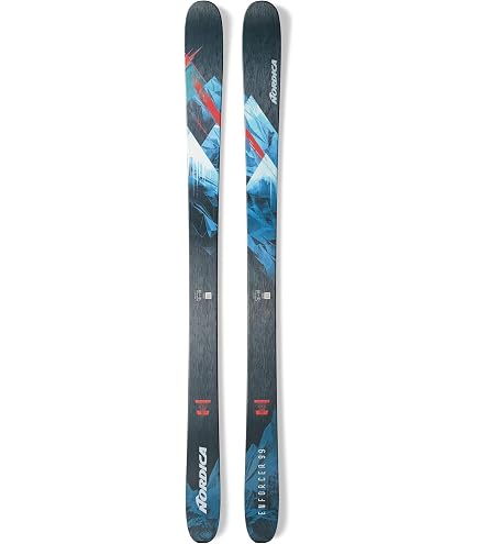 Amazon.com : Nordica Enforcer 89 Skis, Black / Blue / Lime, 185cm