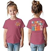 Toddler Baby Girl Christian Shirts Daughter of The King T-Shirt Religious Faith Tee Inspirational Short Sleeve Top