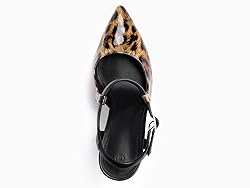 Coutgo Womens High Heels Closed Toe Stiletto Mary