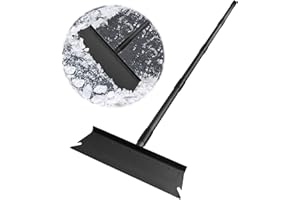 Larger Garden Cleaning Shovel, Floor Scraper, Ice Scraper, 63 Inch Adjustable Heavy Duty Snow Scraper Long Handle, Garden Fla