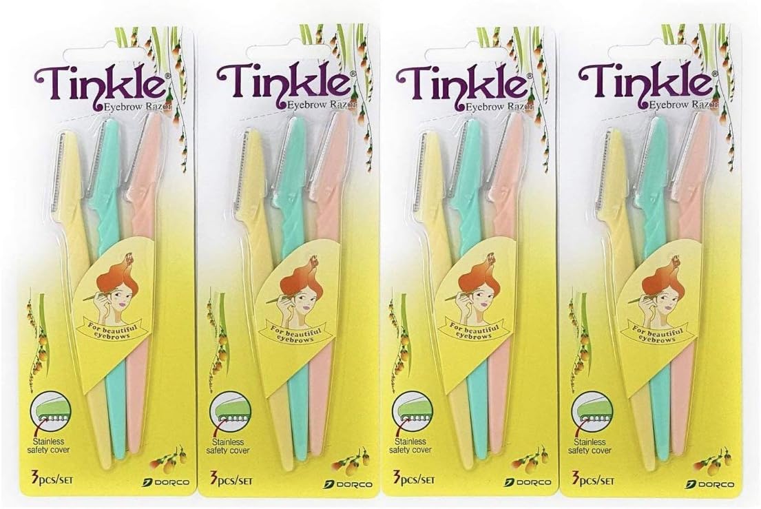 Tinkle Eyebrow Razor Pack of 12