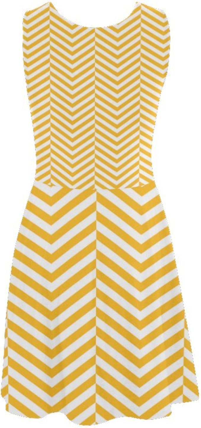 yellow and white sundress