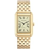 Miykon Vintage Dress Watches for Men – Square Tank Watch with Solid Stainless Steel Bracelet, Mens Dress Watches – Japanese Quartz, Waterproof to 100ft