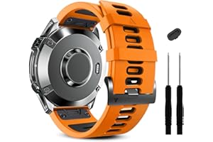 ZPJPPLX 22mm Sports Replacement Straps for Garmin Fenix 7 Pro/7/6 Pro/6/5 Plus/5,Quick-Fit Silicone Band for Forerunner 965/955/945/935/Approach S62