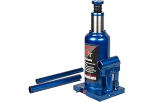 Donext 8 Ton/17637 LBS Hydraulic Bottle Jack, Blue Car Jack, 7.48-14.6 Inch Lifting Range, Welded Bottle Jack for Car, Pickup, Truck, RV, Auto Repair