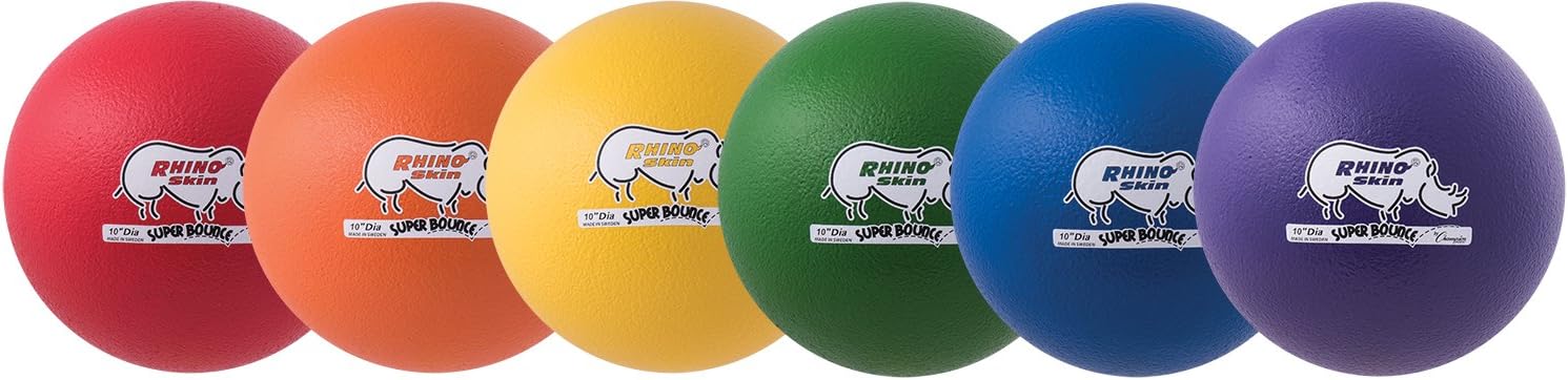 Champion Sports Rhino Skin Super High Bounce Dodgeballs