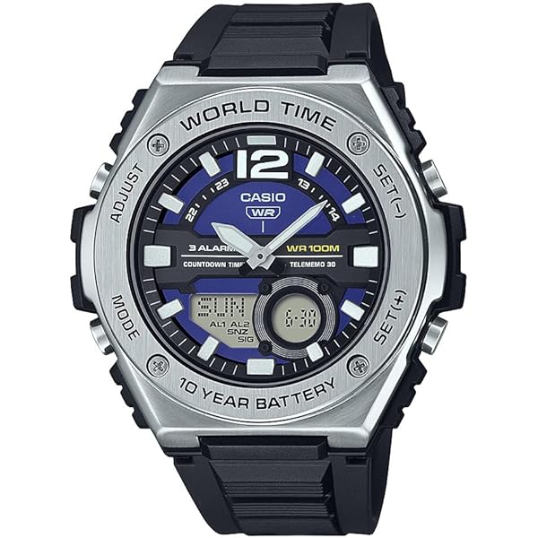 Casio Reloj para Hombres de Cuarzo con Correa en plástico AEQ-110W-1BVCF