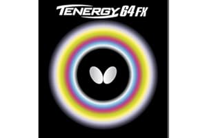 Butterfly Tenergy 64 FX Table Tennis Rubber | Butterfly Table Tennis Rubber | 1.7 mm, 1.9 mm, or 2.1 mm | Red or Black | 1 Inverted Table Tennis Rubber Sheet | Professional Table Tennis Rubber