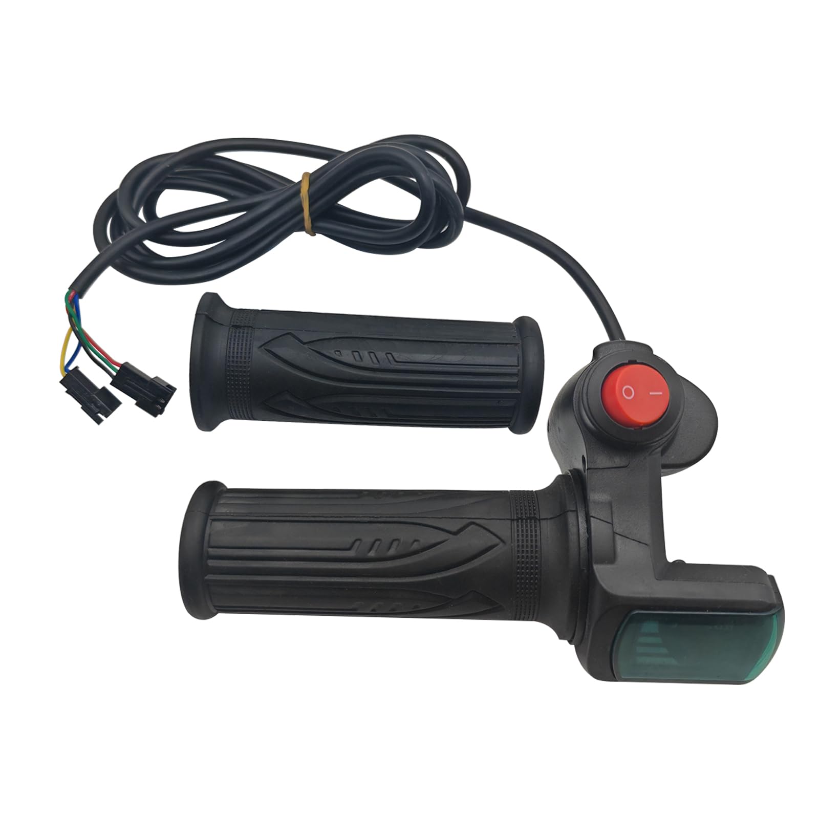 Photo 1 of 1 Pair E-Bike Throttle Grip with LCD Battery Voltage Display, 48v Electric Bicycle Scooter Twist Throttle Grips
