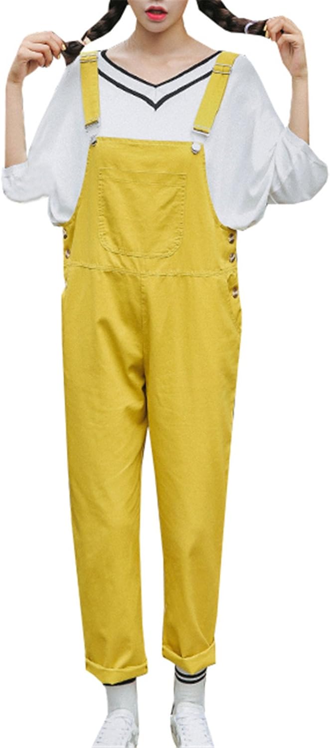 COCO clothing Vintage Floral Straigth Petos Jeans les Mujer Senora