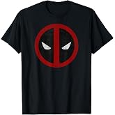 Marvel Comics Retro Classic Deadpool Mask Distressed Icon T-Shirt
