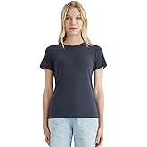 Merino Protect 100% Merino Wool T Shirts Women Crew Neck Tops Short Sleeve Odor Resistance Base Layer Travel Hiking Tee Shirt