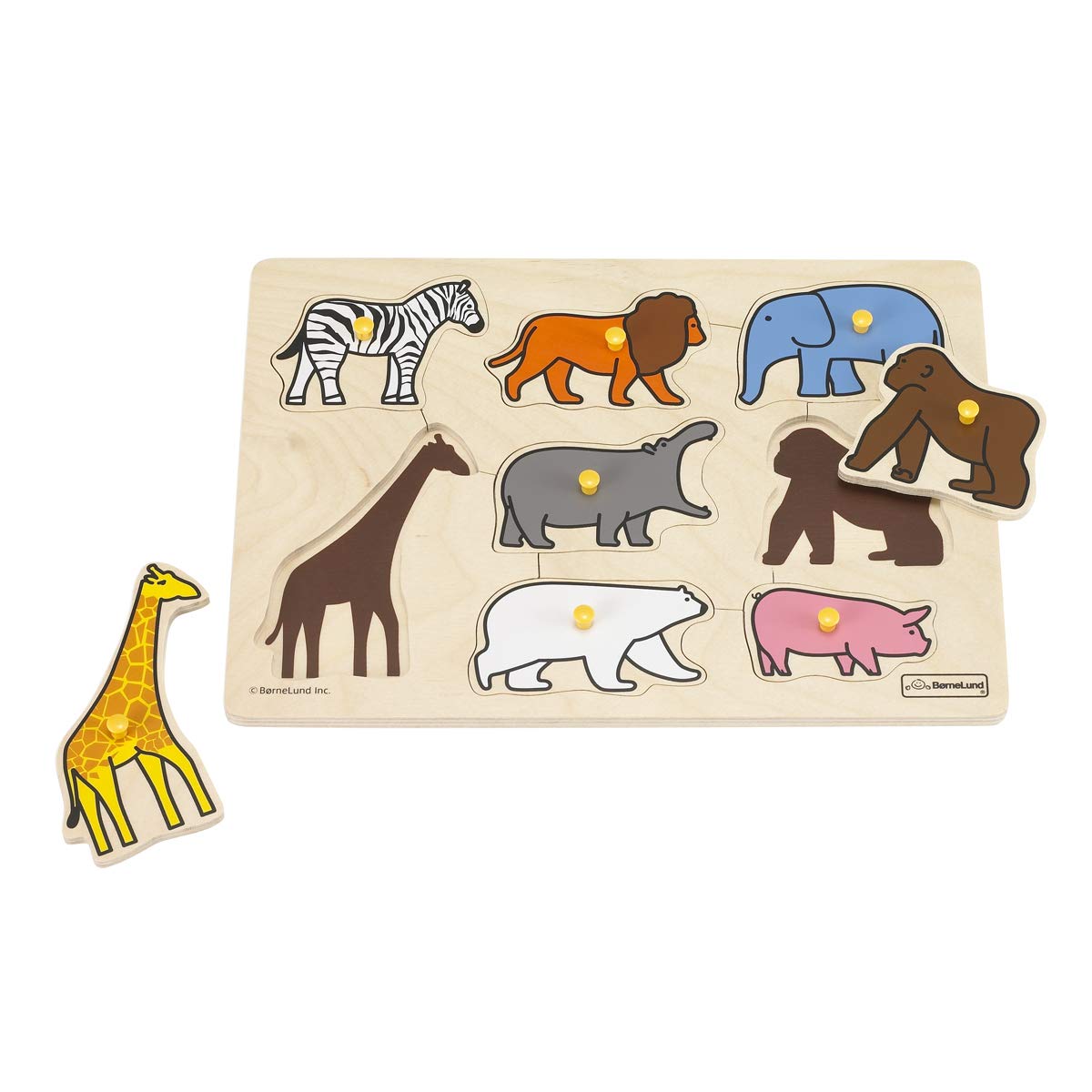 ボーネルンドオリジナル ( BorneLund Original ) ピックアップパズル 動物園 [8ピース] 2歳頃 HY711920商品画像